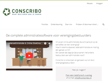 Tablet Screenshot of conscribo.nl